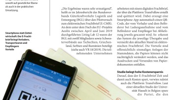 E-Frachtbrief in der Warteschleife