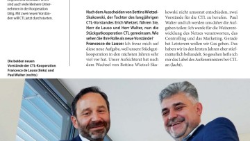 Paul Walter und Francesco de Lauro, neue Vorstände der Stückgutkooperation CTL, im Interview