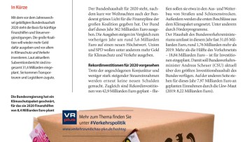 Rekordhaushalt für mehr Subventionen