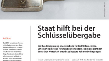Staat hilft bei der Schlüsselübergabe