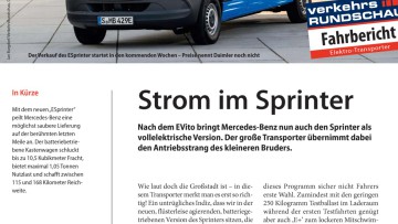 Strom im Sprinter