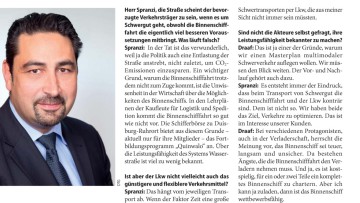 Binnenschiff und Lkw sind nicht konträr