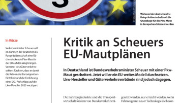 Kritik an Scheuers EU-Mautplänen