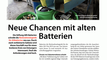 Neue Chancen mit alten Batterien