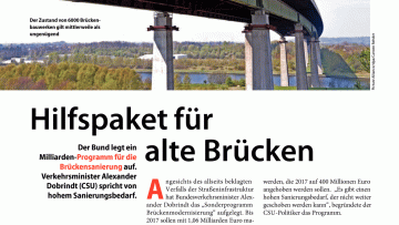 Hilfspaket für alte Brücken