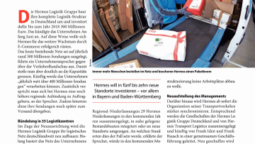 Umbau des Logistiknetzes