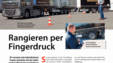 Rangieren per Fingerdruck