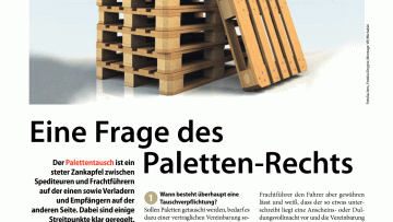 Eine Frage des Paletten-Rechts