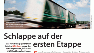 Schlappe auf der ersten Etappe