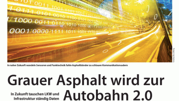 Grauer Asphalt wird zur Autobahn 2.0