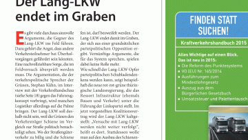 Bündnis 90/Die Grünen: Der Lang-LKW endet im Graben