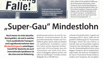 "Super-Gau" Mindestlohn