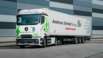 Elektromobilität auf der Langstrecke: Die neuen eActros 600 der Andreas Schmid Group