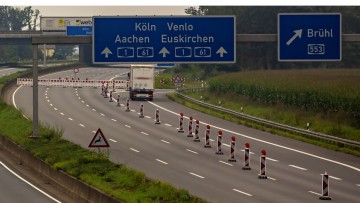 A 61, A 1, Autobahn, Sperrung