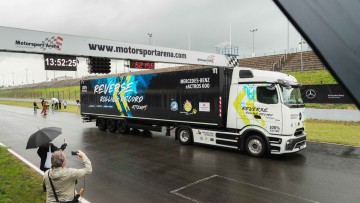 GUINNESS WORLD RECORDS™-Weltrekord mit eActros 600 Rückwärtsfahrt