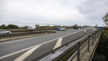 Berliner Brücke der A59 in Duisburg