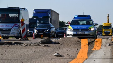 Blow-up auf der Autobahn