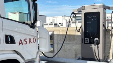 ASKO baut Ladeinfrastruktur für elektrische Lkw aus