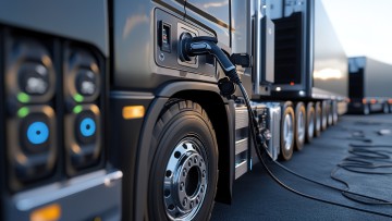 E-Lkw beim Laden