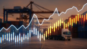 Stockbild Wirtschaftslage Transport- und Logistikbranche