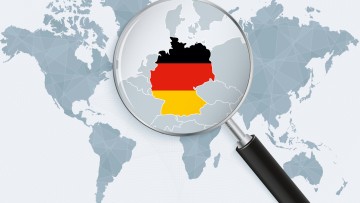 Stockbild "Deutschland im Fokus"/ Deutschland unter der Lupe