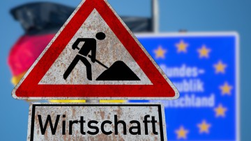 Baustellenschild