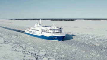 Aurora Botnia in eisigen Bedingungen