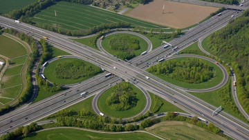 Autobahnkreuz, Dortmund-Unna, A44, A1