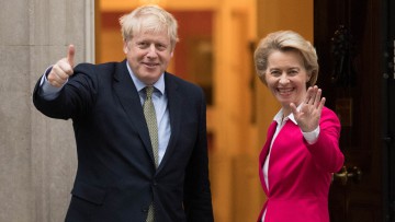 Boris Johnson, Ursula von der Leyen