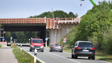 Brückenbaustelle