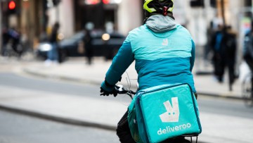 Deliveroo, Lieferdienst, Auslieferer