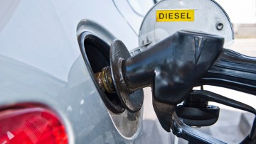 Tankvorgang mit Diesel