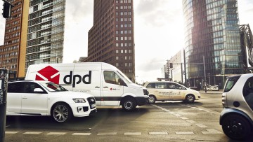 DPD-Zustellung in der Großstadt