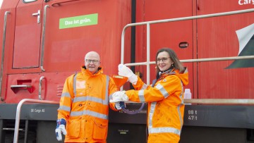 Sigrid Nikutta, Michael Theurer, Biokraftstoff DB Cargo