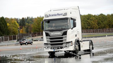 Fahrsicherheitstraining, Lkw, Scania