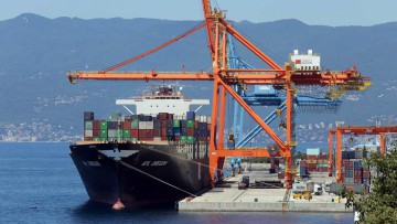 Hafen Rijeka, Containerschiff, Container-Terminal