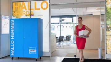 Filiale Sparda-Bank Berlin Letzte Meile KEP City-Logistik Hermes E-Commerce