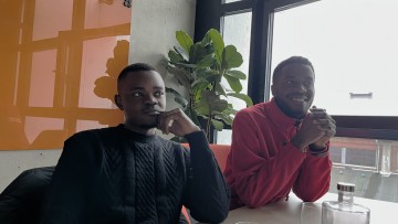 Christian Maleka Lutonachio und Live Bazodulua Nhayilu aus der Demokratischen Republik Kongo 