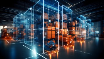 Automatisiertes Lager mit AMR