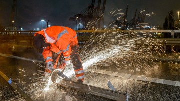 Lamellenbruch auf der A 7