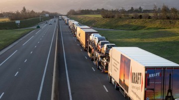 Lkw-Blockade, Frankreich, Autobahn A7