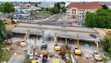 Abriss Magdeburger Brücke
