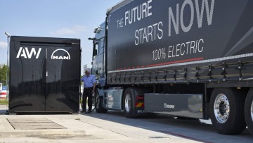 Der Smart Charging Cube von MAN Trucks