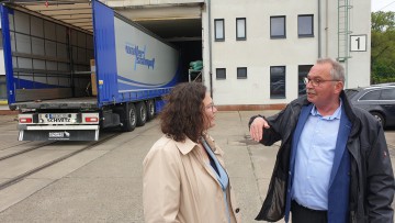 Andrea Nahles, Udo Schiefner, Spedition Walter Schmidt