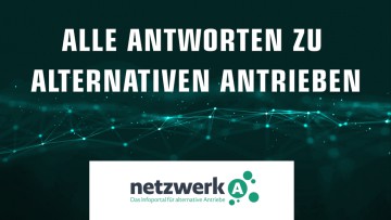 Grafik von netzwerk A mit Text: Alle Antworten zu alternativen Antrieben