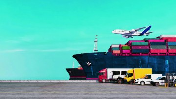 Sämtliche  Verkehrssträger der Logistik