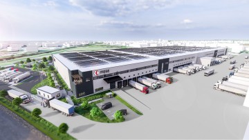 Fiege Logistikimmobilie Worms Visualisierung