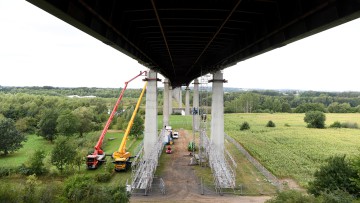 Rader Hochbrücke, Bauarbeiten