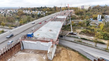 Salzbachtalbrücke Wiesbaden Baustelle