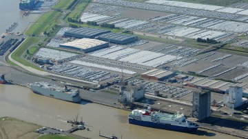 Seehafen Emden, VW-Werk, Autoterminal